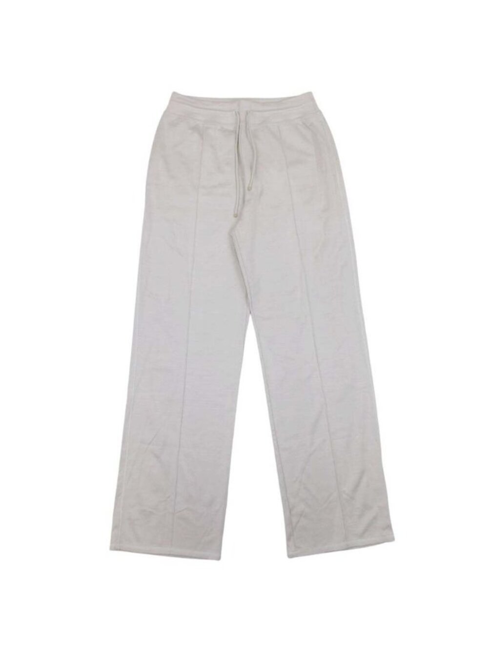 Hermes Cotton Silk Jersey Easy Pants Series Logo Patch Sweatshirt Greige 42